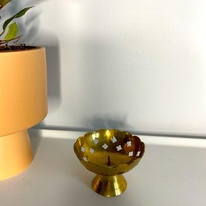 Vintage Brass Candle Holder